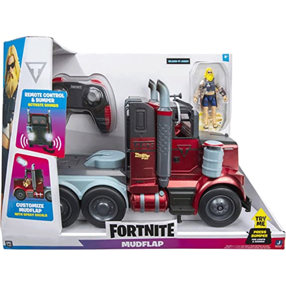 სათამაშო მანქანა Fortnite FNT0733, Mudflap, Grey/Red