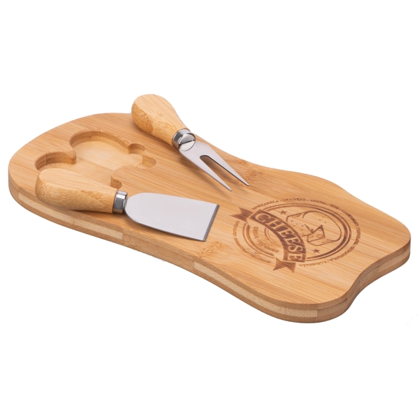 Set For Serving Cheese Ardesto Midori, 28х14х2cm, Wood