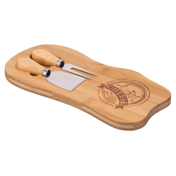 Set For Serving Cheese Ardesto Midori, 28х14х2cm, Wood