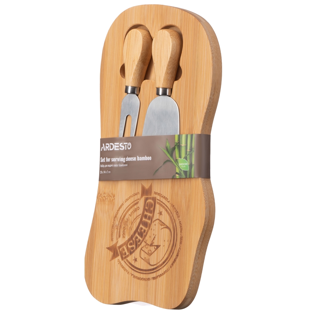 Set For Serving Cheese Ardesto Midori, 28х14х2cm, Wood