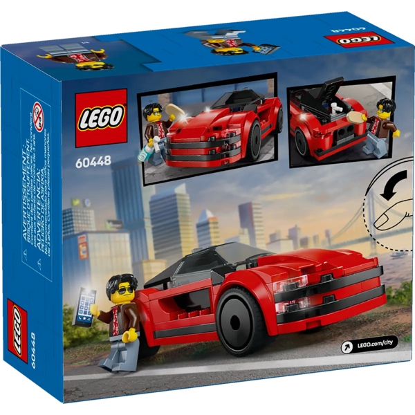 ასაწყობი კონსტრუქცია Lego 60448 City Sports Car, Prefabricated Construction