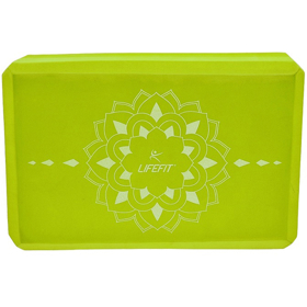 Yoga Block Lifefit 538DBLOB0101 Boga, Green