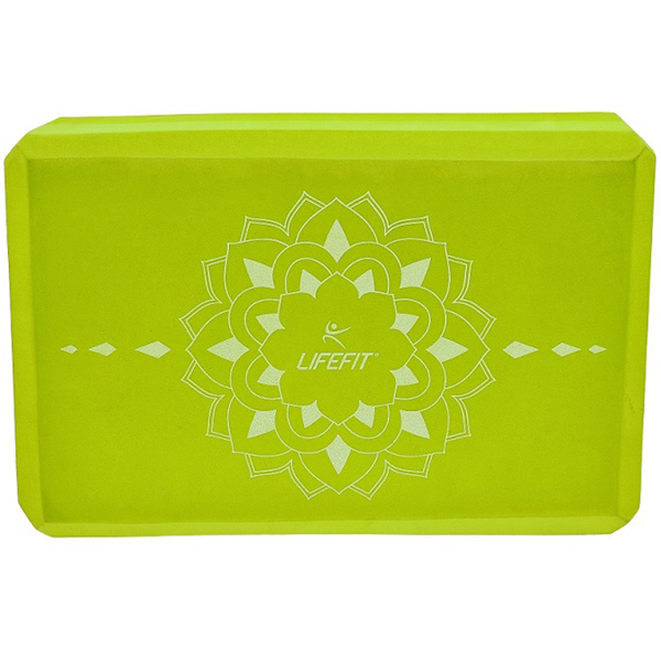 Yoga Block Lifefit 538DBLOB0101 Boga, Green
