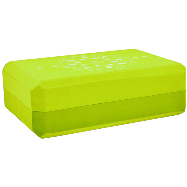 Yoga Block Lifefit 538DBLOB0101 Boga, Green