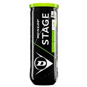 Tennis Ball Dunlop 622DN601338 Stage 1, 3Pcs, Green/Black