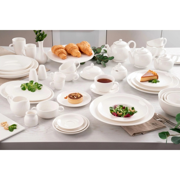 სდილის თეფში Ardesto AR3505I Imola, 26cm, Dinner Plate, White