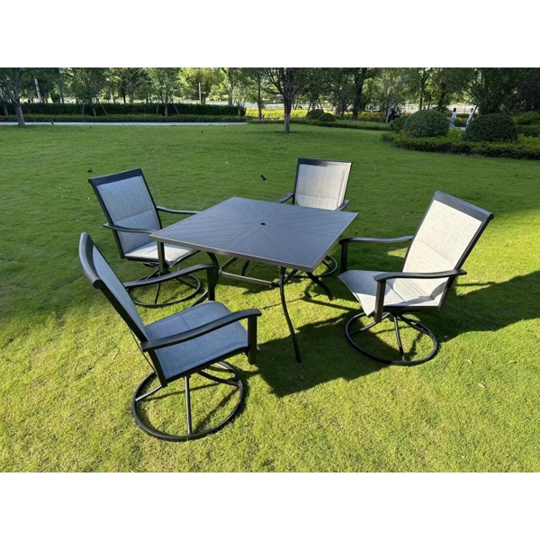 ბაღის ავეჯის ნაკრები OEM KC-TB01, Garden Furniture Set, Black