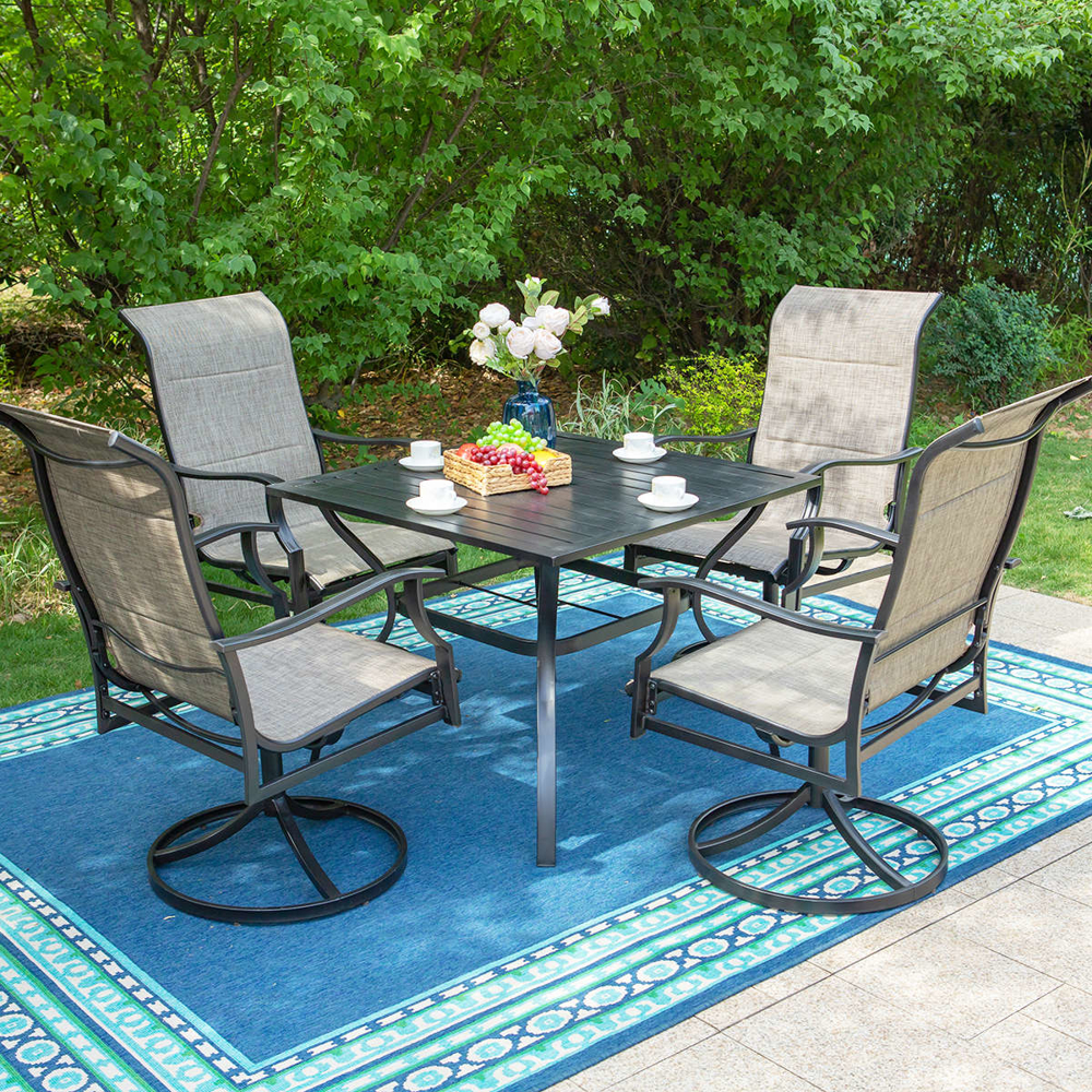 ბაღის ავეჯის ნაკრები OEM KC-TB01, Garden Furniture Set, Black