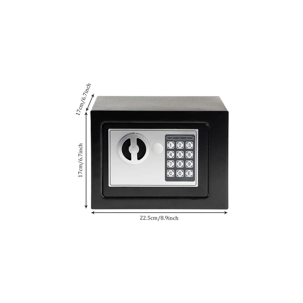 Safe OEM CS339660, 17x17x23cm, Black