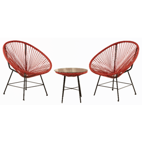 Garden Furniture Set Comfort Room TF56-RED, Red