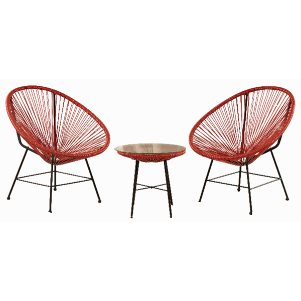 Garden Furniture Set Comfort Room TF56-RED, Red