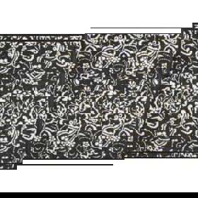 ფეხსაწმენდი ხალიჩა OEM MJDDES507510F00184 Folk Paisley, 50x75cm, Doormat, Black/White