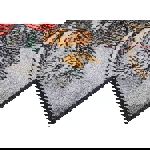 ფეხსაწმენდი ხალიჩა OEM MHPDES507510F000KA Flower Cruiser, 50x75cm, Doormat, Multicolored