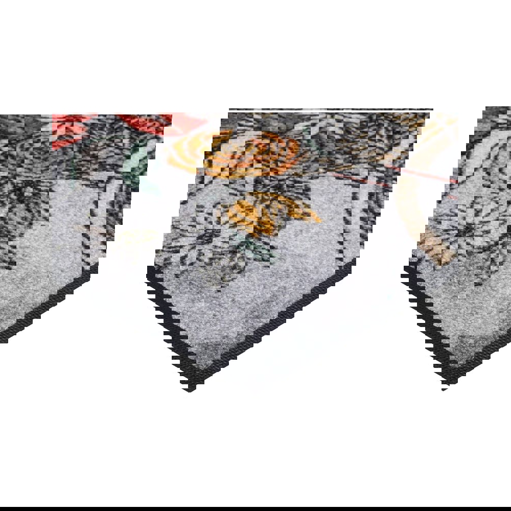 ფეხსაწმენდი ხალიჩა OEM MHPDES507510F000KA Flower Cruiser, 50x75cm, Doormat, Multicolored