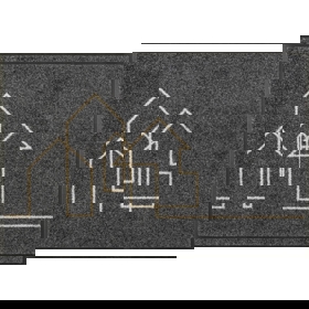 Doormat OEM MJDDES507510F0017V Line street, 50x75cm, Grey