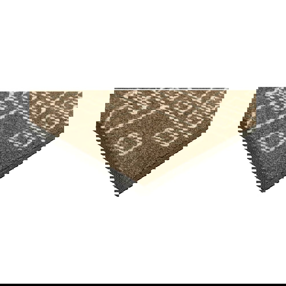 Doormat OEM MJDDES507510F0017W Line city, 50x75cm, Brown