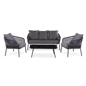 Garden Furniture Set Comfort Room KMKC-021, Black/Dark Gray