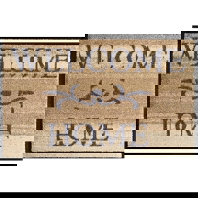 Doormat OEM MJDDES507510F0002J Welcome Home, 50x75cm, Brown