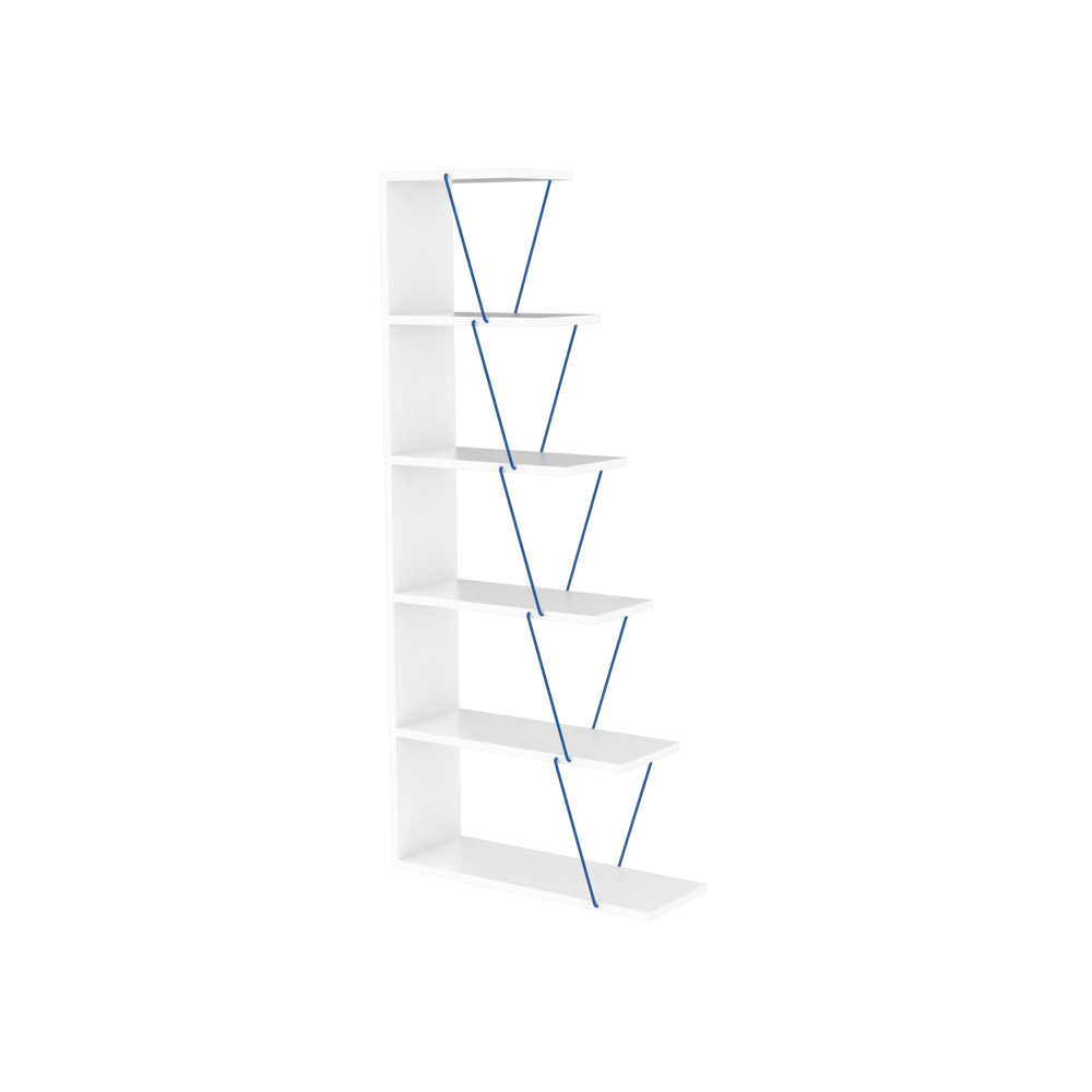 Bookshelf Rafevi RF160405 Tars Bookcase Mini, White/Blue