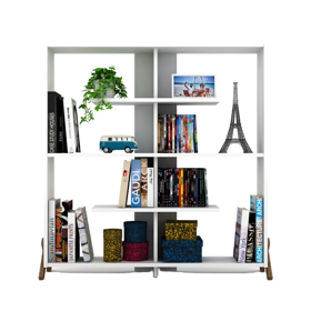 Bookshelf Rafevi RF170201 Kipp Bookcase White