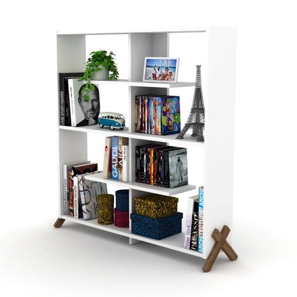 Bookshelf Rafevi RF170201 Kipp Bookcase White