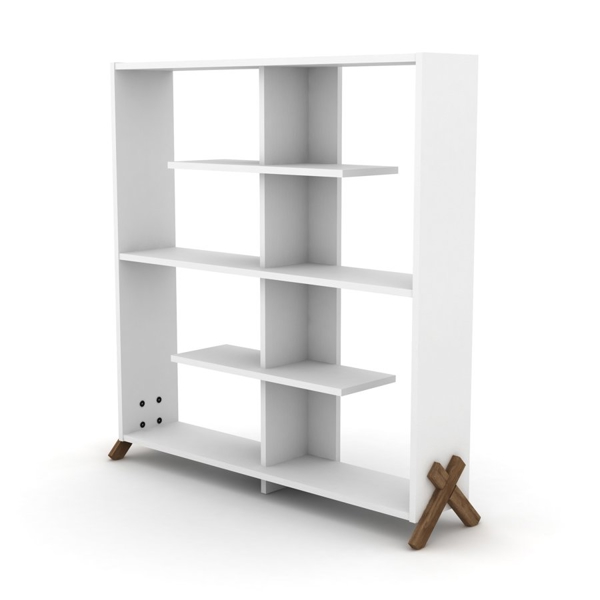 Bookshelf Rafevi RF170201 Kipp Bookcase White