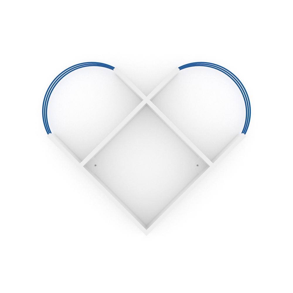 წიგნის თარო Rafevi RF170506 Case Shelf, Bookshelf, White