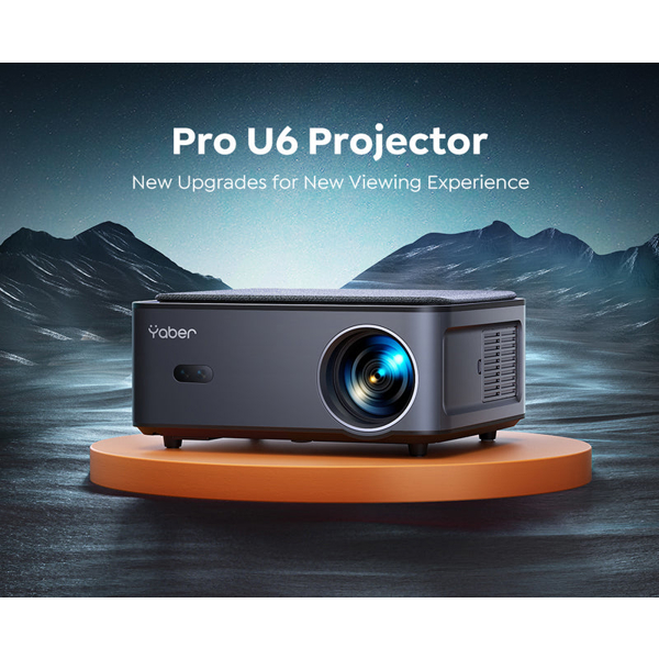 LCD Projector Yaber U6 Pro (AOSP) Home Cinema, FHD 1920x1080, 800Lm, Black