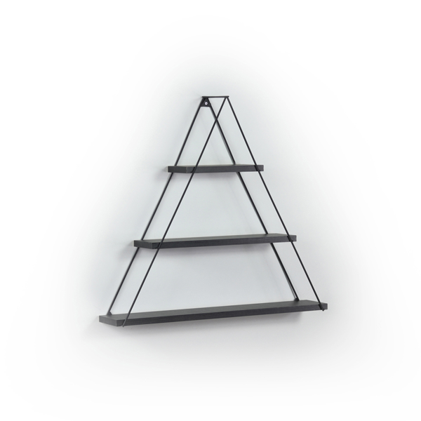 Bookshelf Rafevi MT191005 Moset Triangle Shelf, Black
