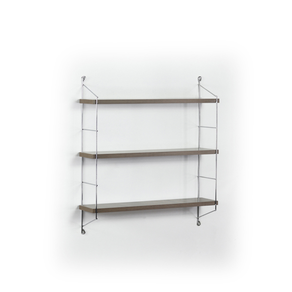 Bookshelf Rafevi MT191101 Neelix Triple Shelf, Walnut/Chromium
