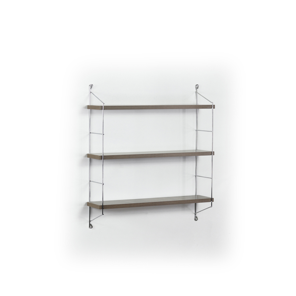 Bookshelf Rafevi MT191101 Neelix Triple Shelf, Walnut/Chromium
