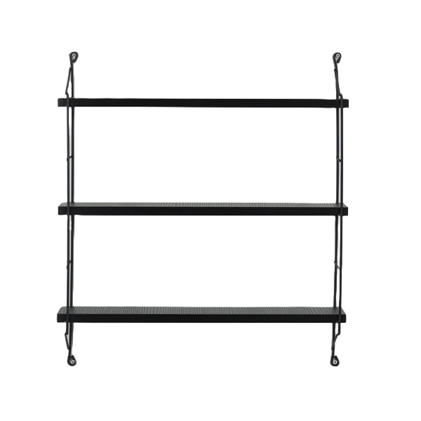 წიგნის თარო Rafevi MT191105 Neelix Triple Shelf, Bookshelf, Black
