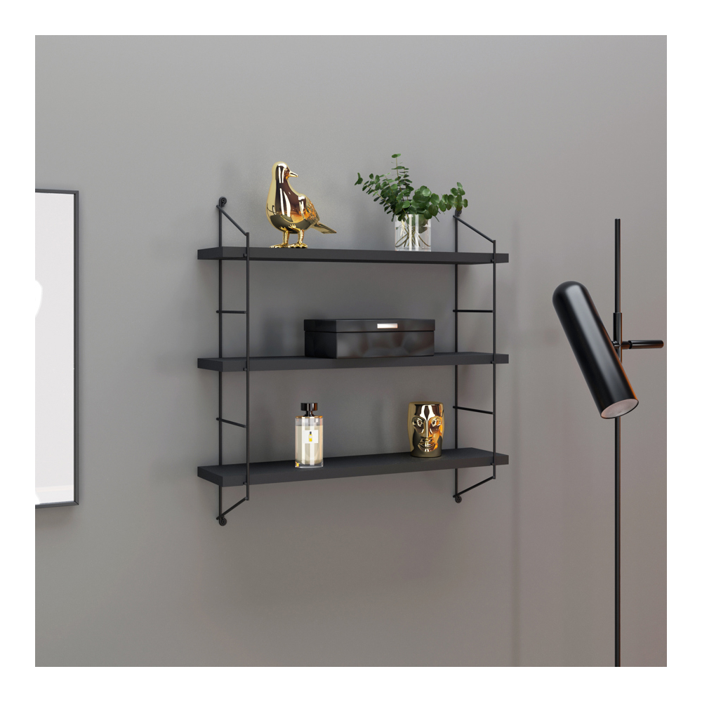Bookshelf Rafevi MT191105 Neelix Triple Shelf, Black