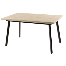 Expandable Table Comfort Room TGT-LINI/TRAVERTIN, Wood/Black