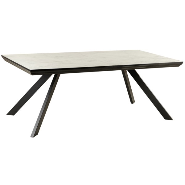 Extendable Table Comfort Room TGT-CORIN/MARMO, White