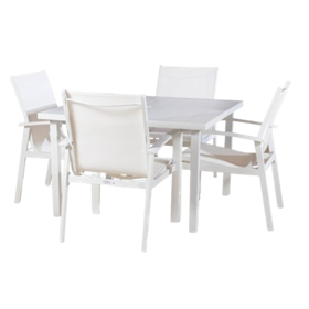 ბაღის ავეჯის ნაკრები Comfort Room BH-033, Garden Furniture Set, White