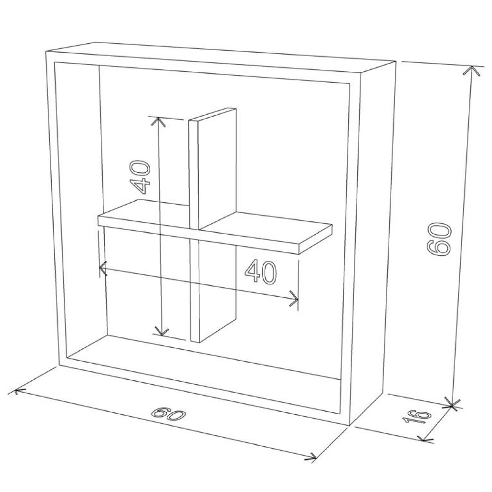 Bookshelf Rafevi RF140101, Beige