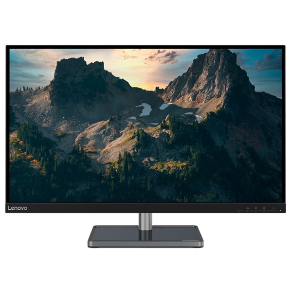 მონიტორი Lenovo 66F5GAC2EU L27q-38, 27", Monitor, QHD, VA, HDMI, DP, Raven Black