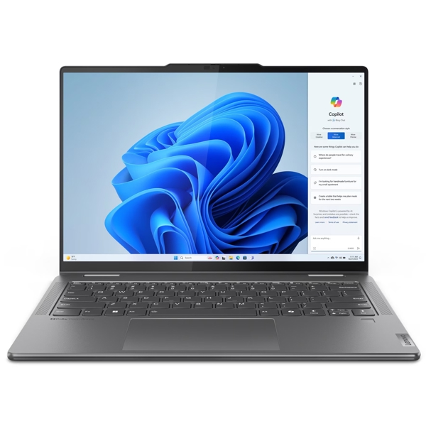 ნოუთბუქი Lenovo 83DJ00FFRK Yoga 7 2-in-1 14IML9, 14", Ultra 5-125H, 16GB, 1TB SSD, Integrated, W11H, Storm Grey