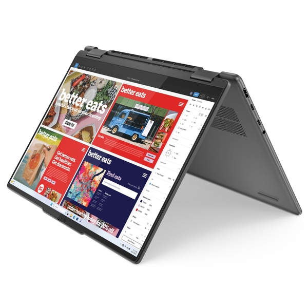 ნოუთბუქი Lenovo 83DJ00FFRK Yoga 7 2-in-1 14IML9, 14", Ultra 5-125H, 16GB, 1TB SSD, Integrated, W11H, Storm Grey