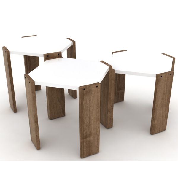 მაგიდის კომპლექტი Rafevi RF150101, Table Set, Brown