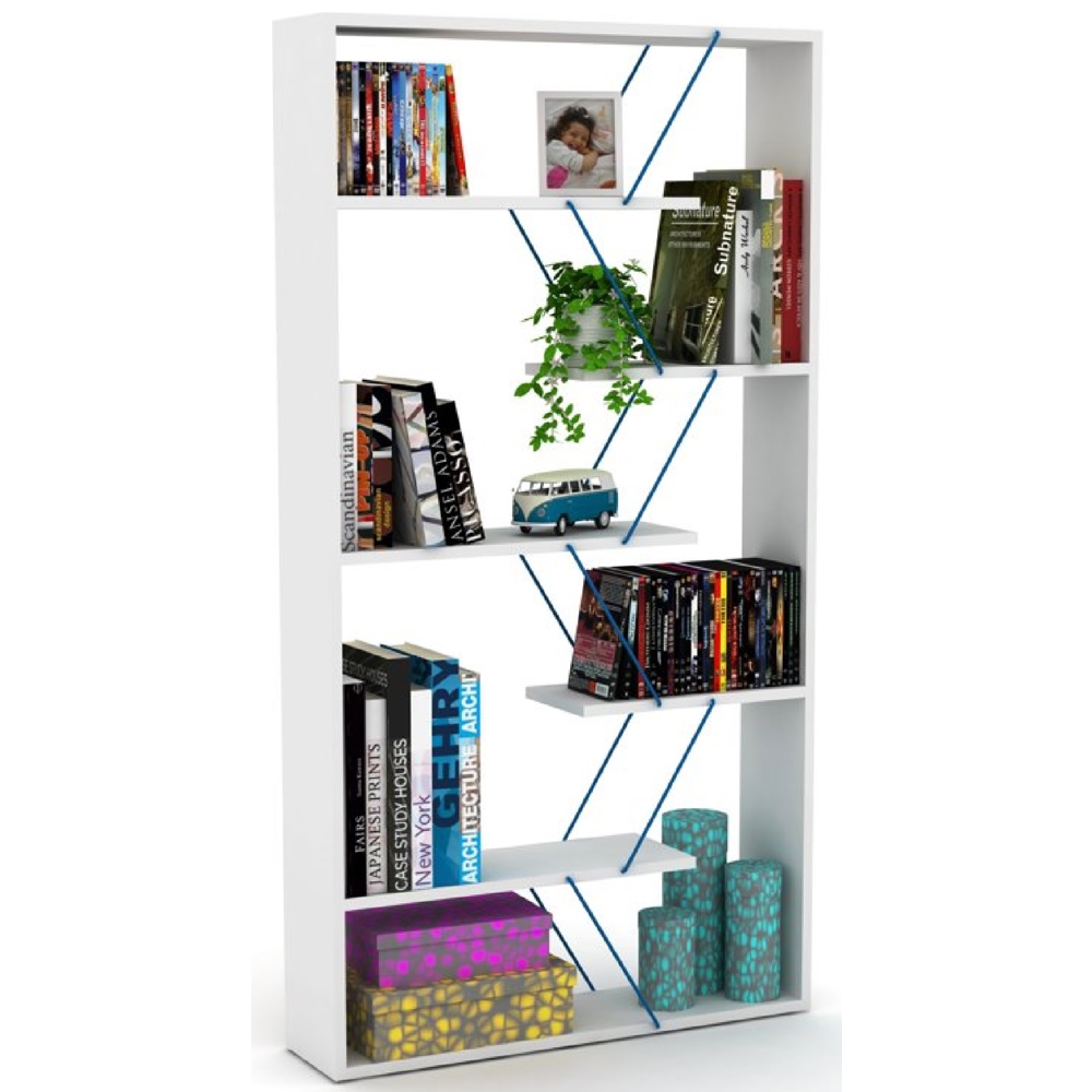 წიგნის თარო Rafevi RF160305, Bookshelf, White
