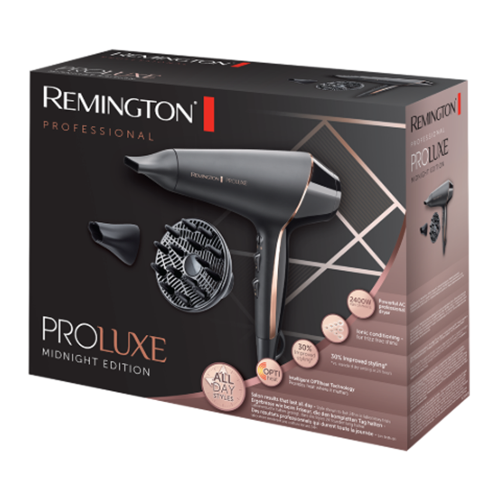 Hair Dryer Remington AC9140B PROLuxe Midnight, 2400W, Black