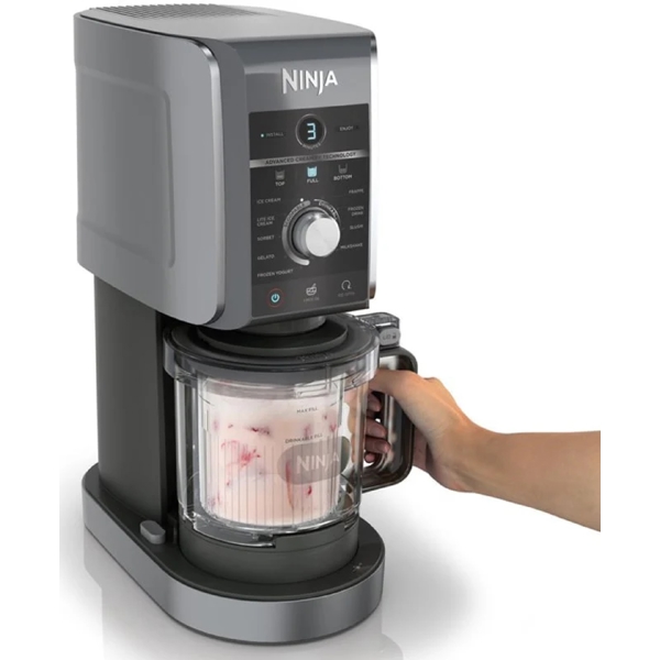 ნაყინის აპარატი Ninja NC501EU, 800W, 709ML, Ice Cream Maker, Grey