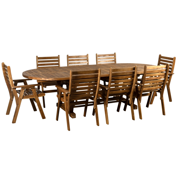 Garden Furniture Set Comfort Room T146+8C131, Brown