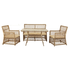 ბაღის ავეჯის ნაკრები BY CAN GARDEN SERIK2-CAP, Garden Furniture Set, Wood