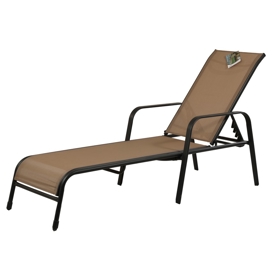 Chaise Lounge Comfort Room HU-042, Brown/Black