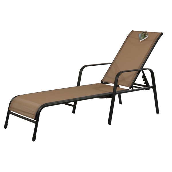Chaise Lounge Comfort Room HU-042, Brown/Black