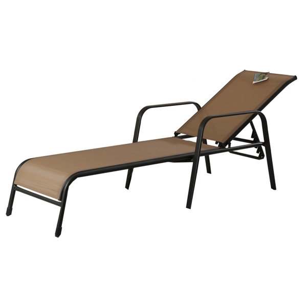 Chaise Lounge Comfort Room HU-042, Brown/Black