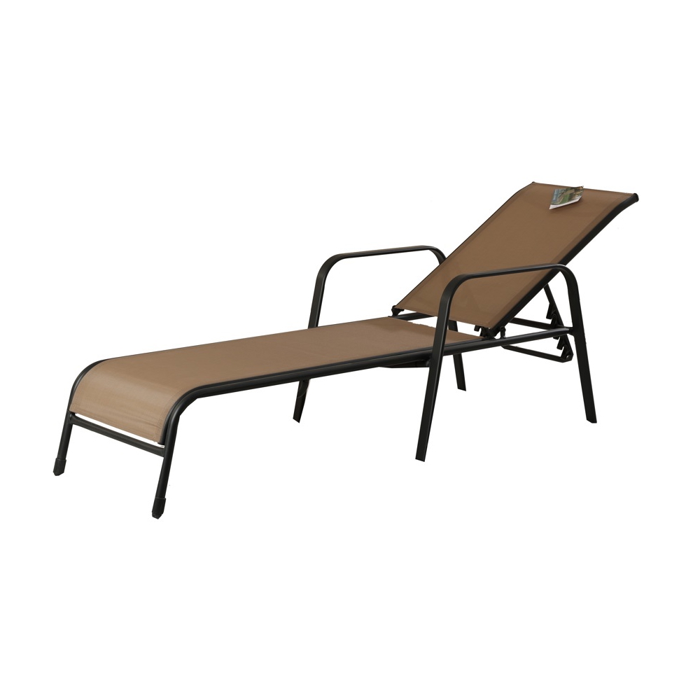 Chaise Lounge Comfort Room HU-042, Brown/Black